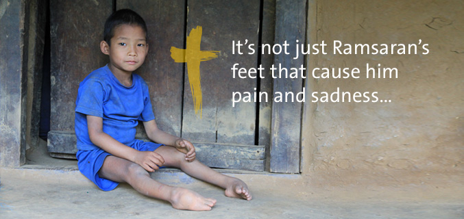 It's not just Ramsaran's feet that cause him pain and sadness..